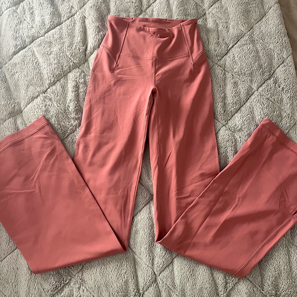 Lululemon Grove Super-High-Rise Flared Pant Nulu and Align Long Sleeve Set